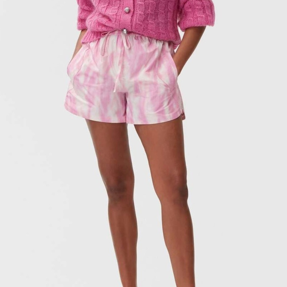 NWT Ganni Tech Fabric Shorts - Dreamy Daze Phlox Pink
